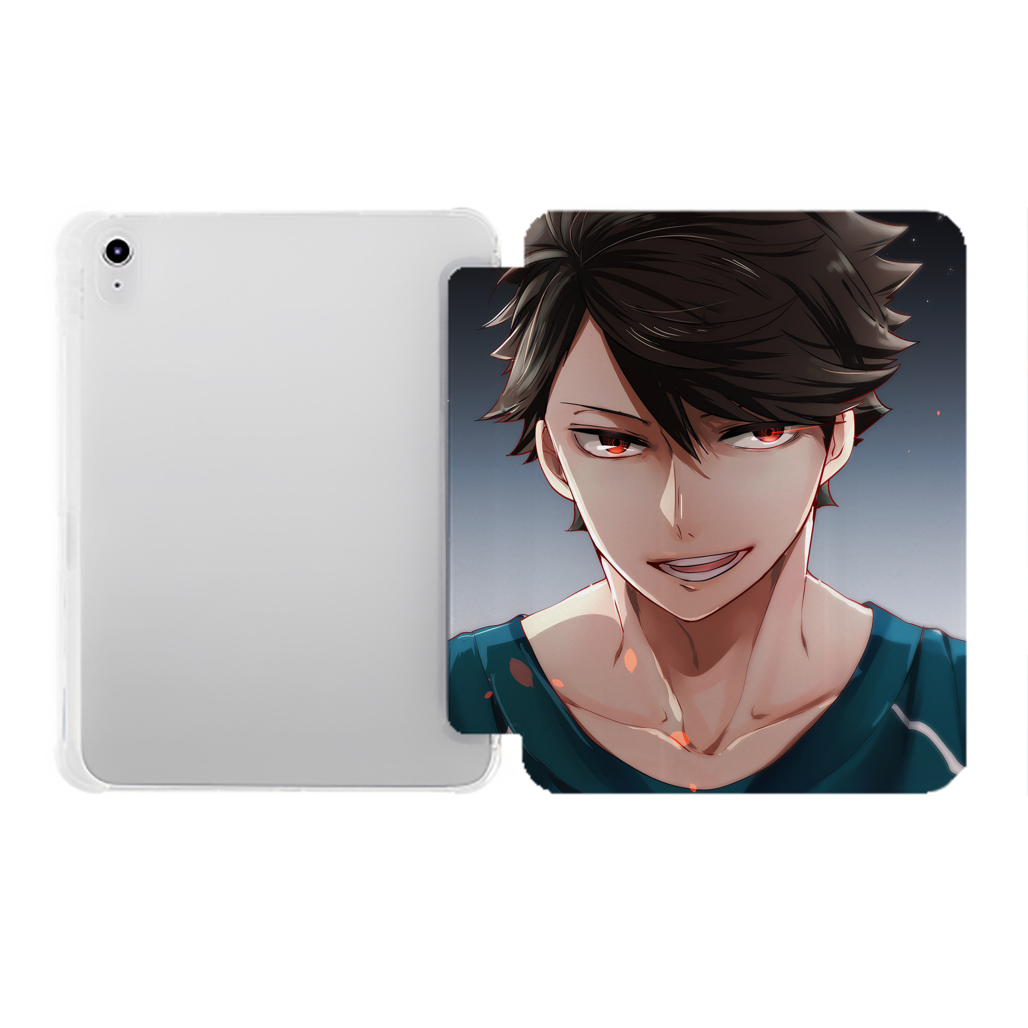 （画像用） ハイキュー!! Haikyu!! IPad ケース ペン収納付き 三つ折りスタンド PUレザー×シリコン 対応機種9.5/10.5/10.9インチ